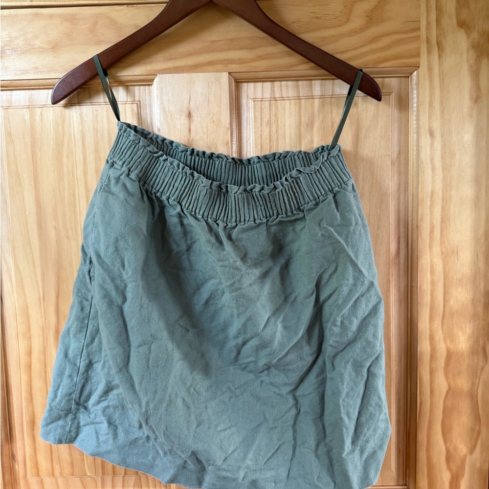 J. Crew Olive Mini Skirt